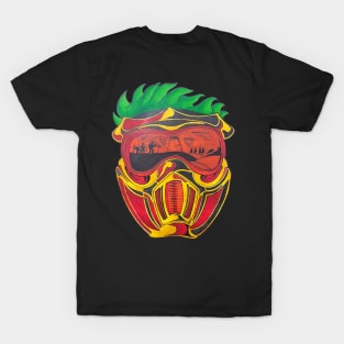 Urban Graffiti Style Full Face Mask Character T-Shirt